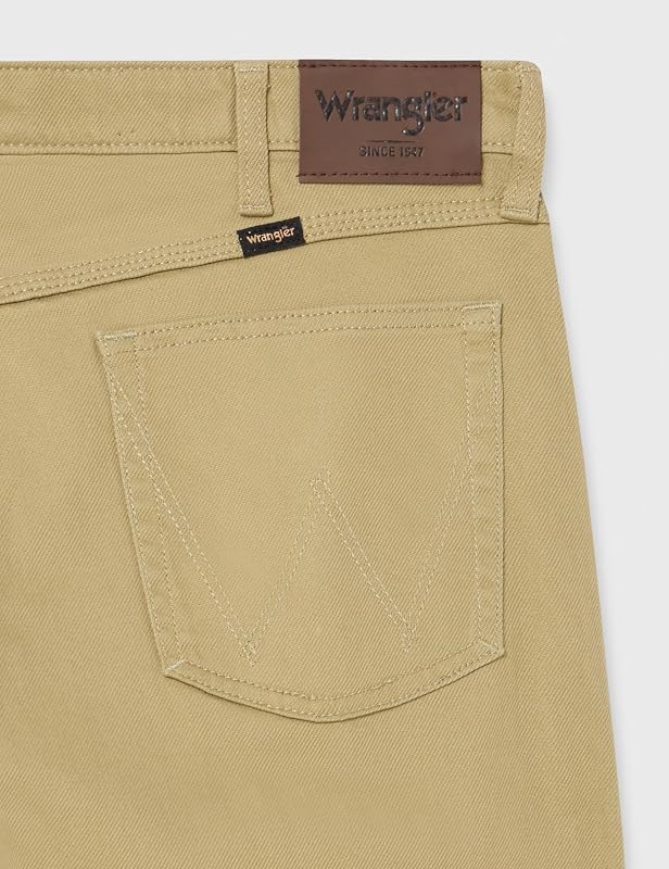 - Jeans masculinos - Corte normal - Conforto máximo - Militar Caqui