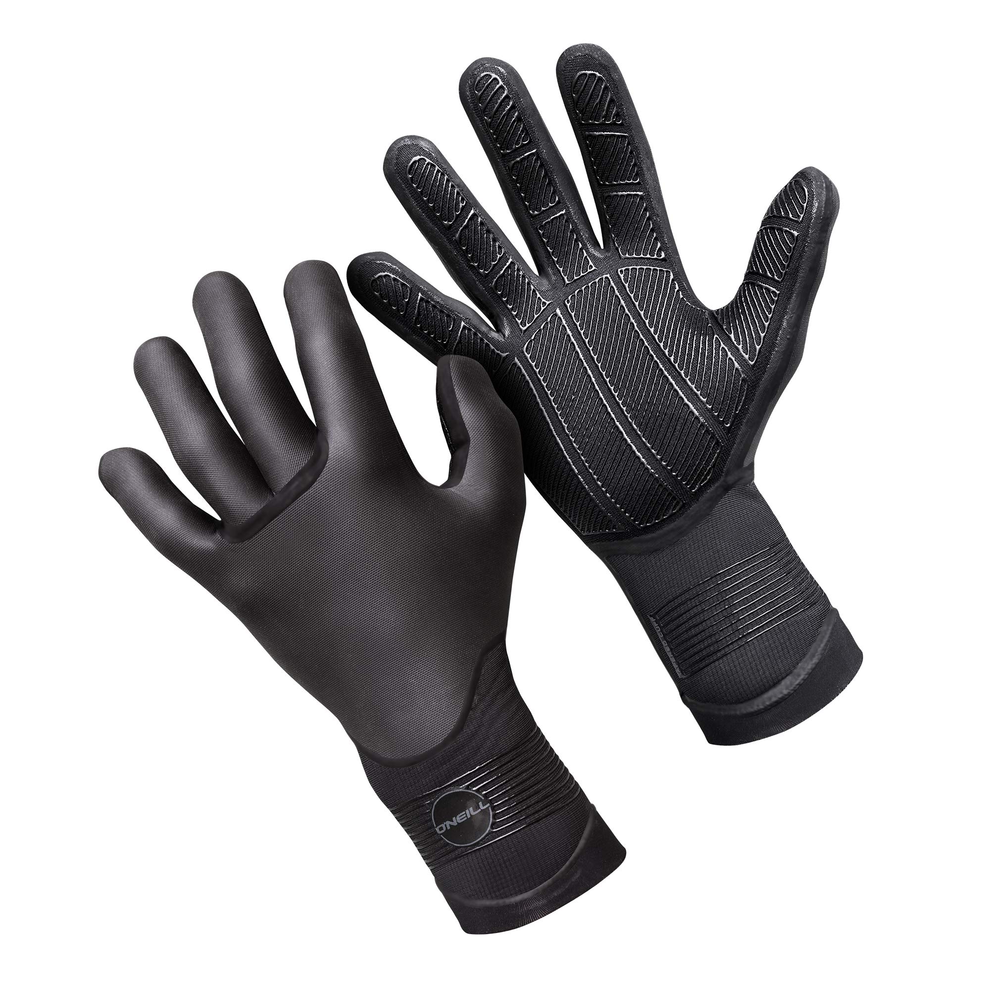 O'NEILL Psycho 5MM Double Lined Neoprene Wetsuit Gloves Black - Adults Unisex - 100% Sealed - Tacky grip - - Size - XL