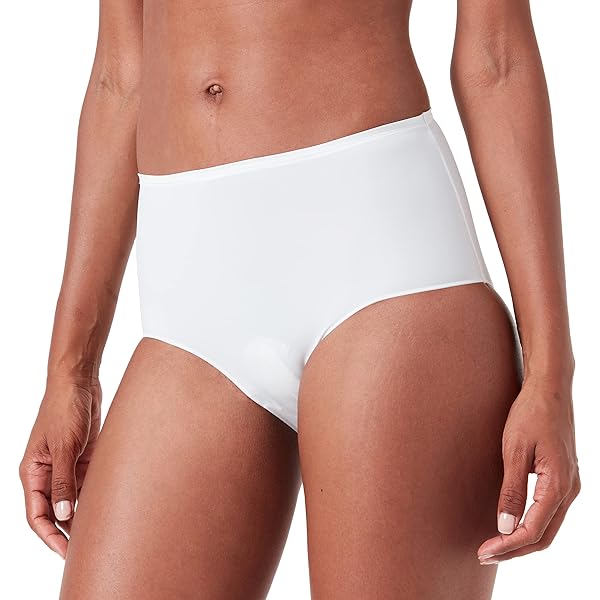 Hanro Women's Cotton Seamless Full Brief, Black Pearl at Amazon