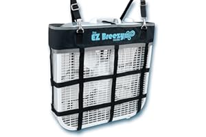 Southwestern Equine EZ Breezy Box Fan Holder, Horse Stall Classic Fan Bag, Stable Supplies, Horse Fan (Black)