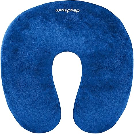 Daydream Blue Travel Neck Pillow With Microbeads Amazon Co Uk