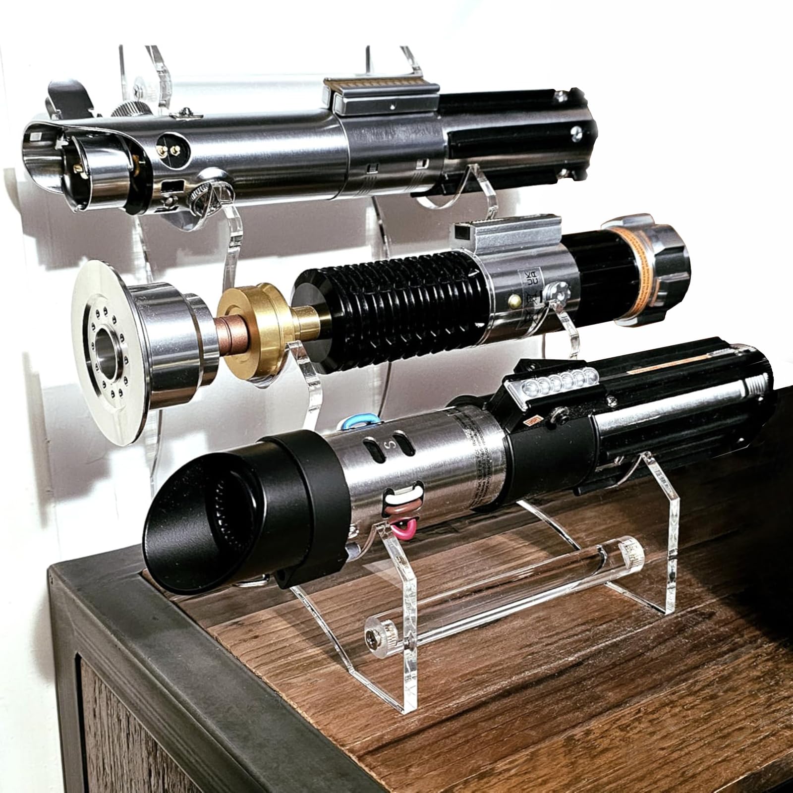 WANLIAN Lightsaber Acrylic Desktop Display Stand Fixer Decorative Collection (Transparent)