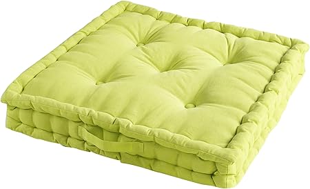 Douceur D Interieur Coussin De Sol 60x60x10cm Coton Pacifique Anis Amazon Fr Cuisine Maison