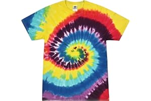 Colortone Spider Tie Dye T-Shirts for Boys and Girls - Tie-Dye Short Sleeve T Shirts for Little Kids & Big Kids