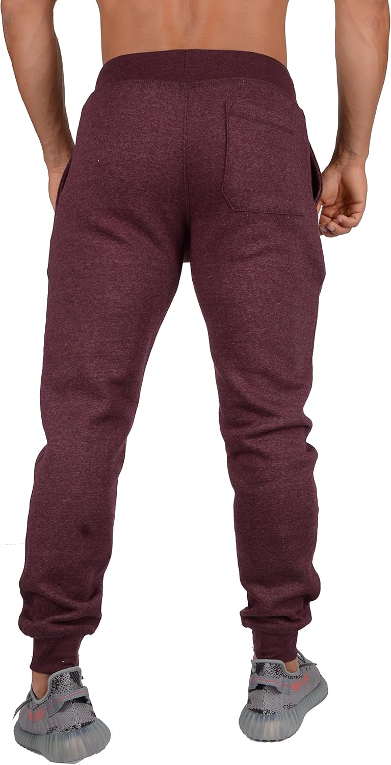 YoungLA Mens Slim Fit Joggers Fitness Sweatpants Gym Training 204: Clothing