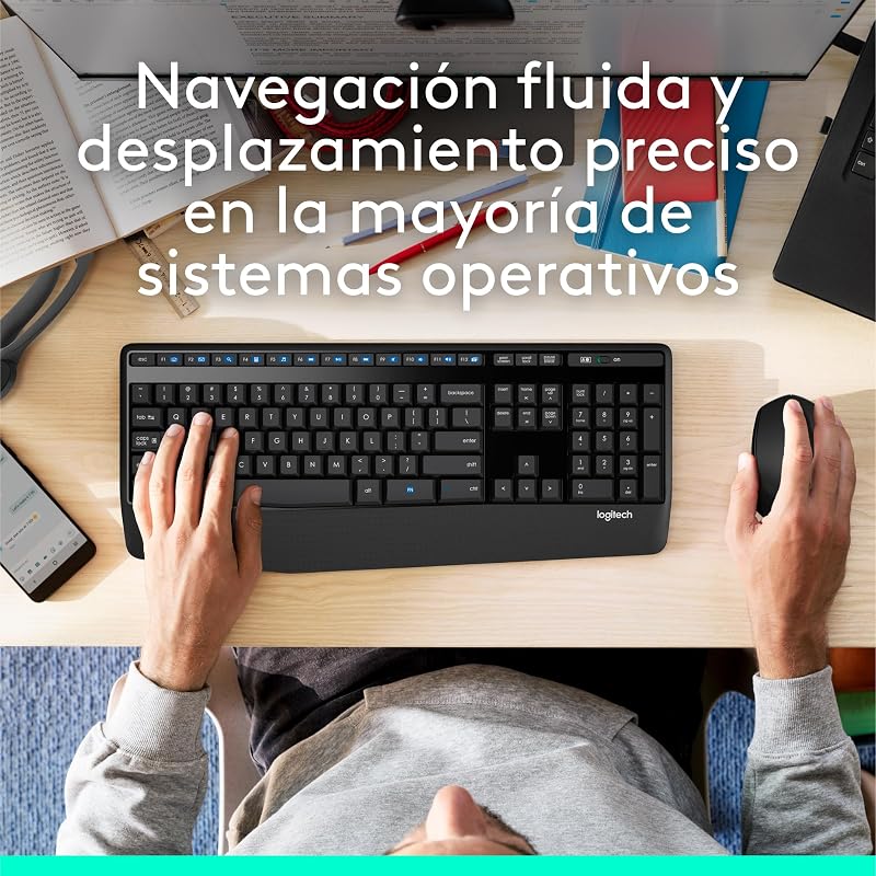 Logitech M280 Wireless Mouse, 2,4 GHz com Nano USB Receiver, Optical Tracking 1000 DPI, 3 botões, bateria de 18 meses, PC / Mac / Laptop - Preto