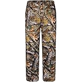 UIIHUNT Hunting Pants for Men, Quiet Camo Hunting Clothing with Fleece Lining, Water Resistant, 5-Pocket Cold Weather Gear