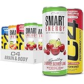 C4 Energy & Smart Energy Drinks Variety Pack, Sugar Free Pre Workout Performance Drink With No Artificial Colors or Dyes, Zero Calorie, Coffee Substitute or Alternative, 4 Flavor Variety 12 Pack
