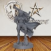 Tabletop Unpainted Miniatures for TTRPG - 32mm Scale Fantasy Minis Figurine for Dungeon Masters, Human Miniatures Tabletop Gaming Miniatures RPG Accessory - 6.3cm Elf with Sword (AS379)
