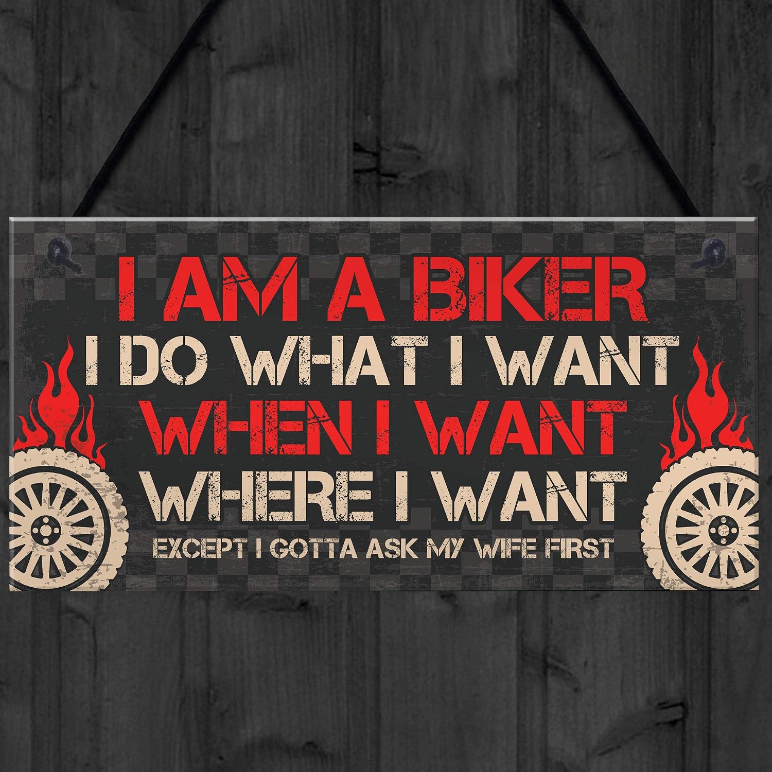 Red Ocean BIKER Gifts For Men Gift For Motorbike Motorcycle Lovers Garage Man Cave Sign Gift For Dad Grandad Son Brother - Image 5