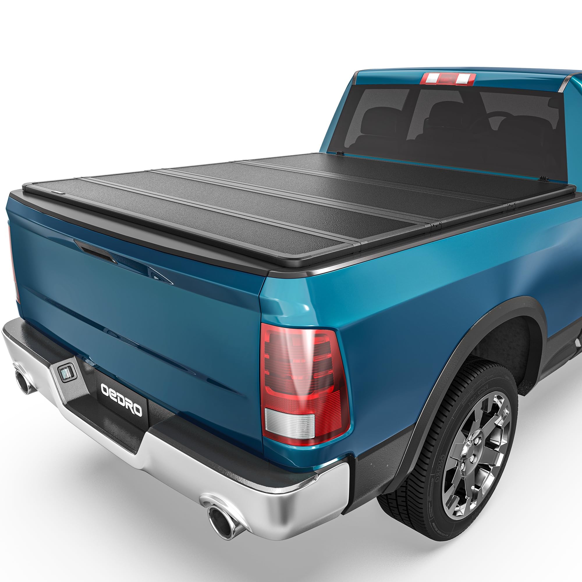 Photo 1 of ** FACTORY SEALED** OEDRO Quad Fold Hard Truck Bed Tonneau Cover Fit for Dodge Ram 1500 (Inclu. Classic & New) 2002-2025, Fits for Dodge Ram 2500 3500 2003-2025 with 6.4ft Bed w/o Ram Box, Black