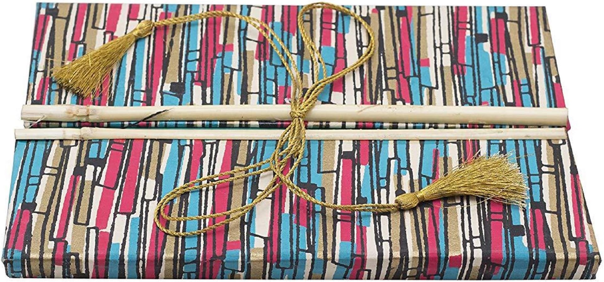Rjkart Handmade Paper Diaries With Bamboo Lock 100 Page