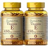 Puritans Pride Vitamin E Supports Immune Function, 450 mg,100 count (Pack of 2)