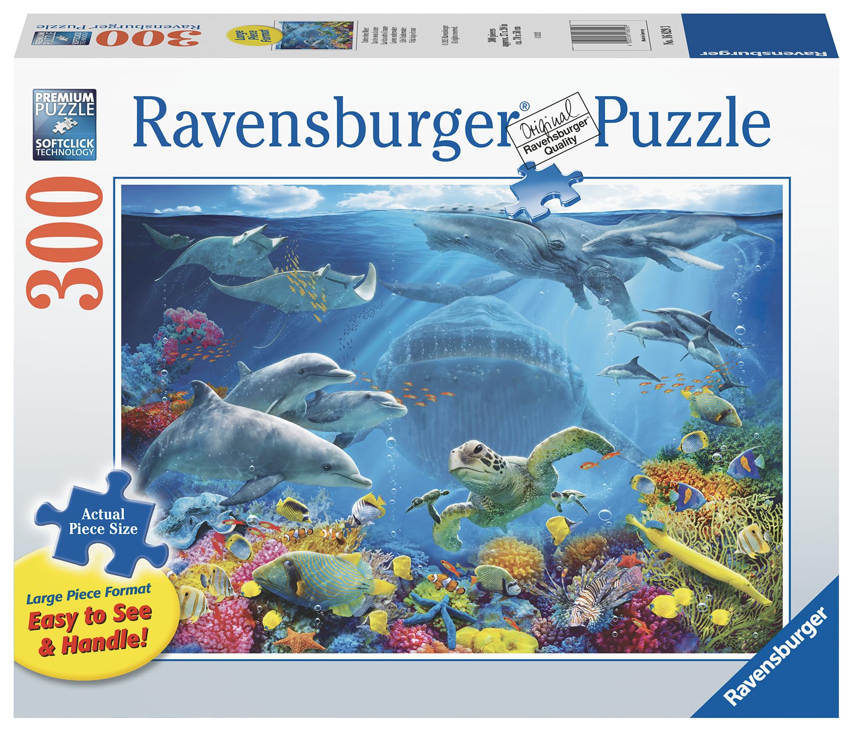 Ravensburger Life Underwater 300 Piece Jigsaw Puzzles for Adults and Kids Age 9 Years Up - Large Format - 2024 Edition