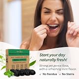 EcoYou Eco Floss Charcoal Refills Mint Candelilla Wax Bamboo 4 Pack view 4