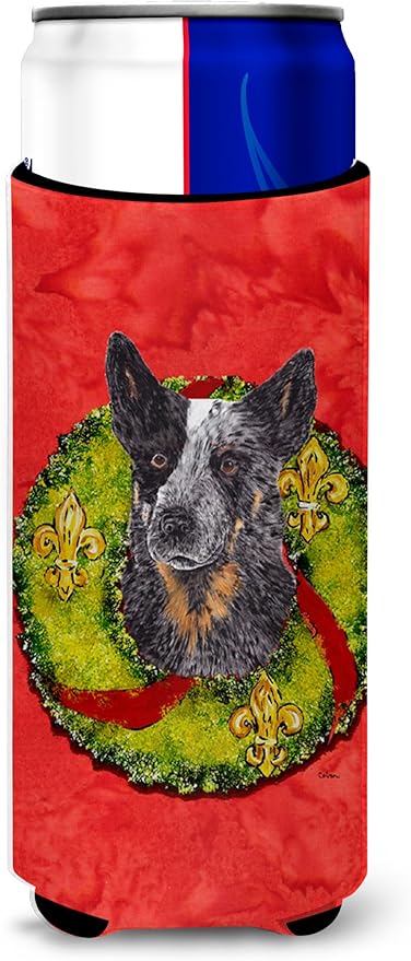 Amazon Com Caroline S Treasures Sc9090muk Australian Cattle Dog Ultra Beverage Insulators For Slim Cans Slim Can Multicolor Kitchen Dining