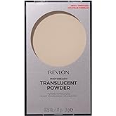 Revlon PhotoReady Blurring Face Powder Makeup, Longwear Medium-Full Coverage with Flawless Finish, Shine & Oil-Free, 001 Translucent, 0.25 oz