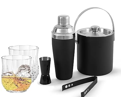 King International Stainless Steel Bar Set, 6 Piece, Multi