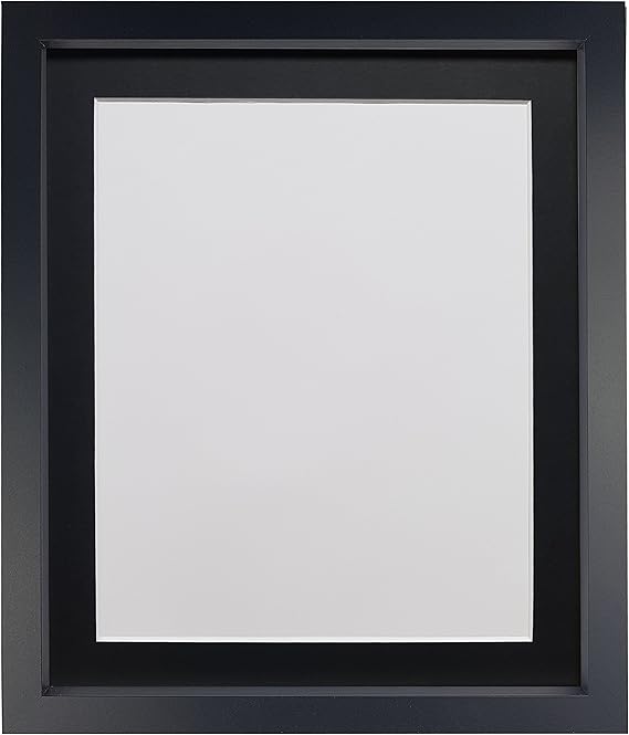FRAMES BY POST Rio Picture Photo Frame, MDF Wood, Black with Black Mount, 20 x 16 Inch Image FRAMES BY POST Rio Picture Photo Frame, MDF Wood, Black with Black Mount, 20 x 16 Inch Image