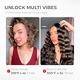 TYMO Rovy Hair Waver Crimper 32mm Dual Voltage Ionic Ceramic Pink view 4