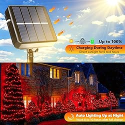 Joomer Solar Fairy Lights, 2-Pack Total 80FT 240LED