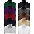 12 Pcs Fake Turtleneck Dickey Detachable Collars Set Mock Turtleneck ...