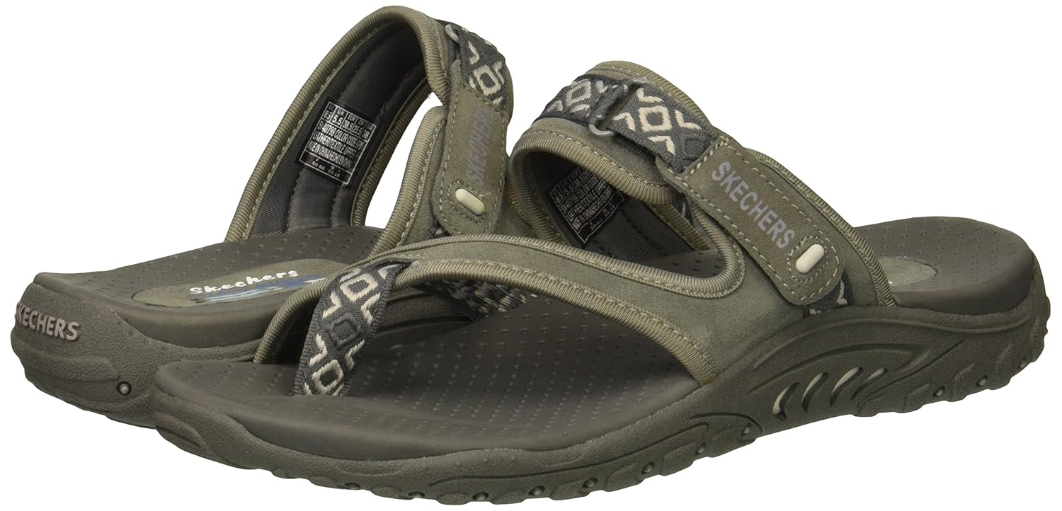Skechers Reggae Trailway Women's Flip-Flop Sandals Slides All Sizes and Colors | eBay