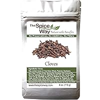 The Spice Way Cloves - whole ( 4 oz )| clove spice, for many savory dishes and even tea