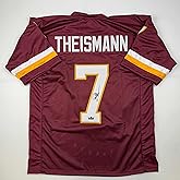 Facsimile Autographed Joe Theismann Washington Red Reprint Laser Auto Football Jersey Size Men's XL