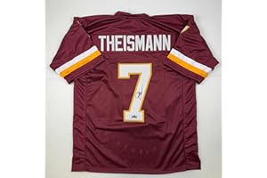 HOFSM.COM HALL OF FAME SPORTS MEMORABILIA Facsimile Autographed Joe Theismann Washington Red Reprint Laser Auto Football Jersey Size Men's XL