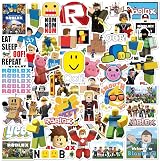 Lanseede Roblox 50pcs Stickers Waterproof Blox Decals for Laptop Car Bottle view 1