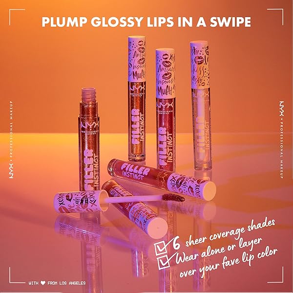 NYX PROFESSIONAL MAKEUP FILLER INSTINCT PLUMPING LIP POLISH, LIP PLUMPER GLOSS – NEW MONEY (COPPER GOLD)