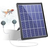 Biling Solar Pond Aerator Portable Design with Battery Backup Outdoor Use | Solar Air Pump Pond Bubbler with Battery Backup All-Day-Night Operation for Outdoor Fish Pond Tank Aquarium