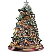 Thomas Kinkade Wonderland Express Animated Tabletop Christmas Tree