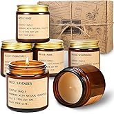 Candles for Home Scented, 150 Hours of Burning Time Aromatherapy Candle, 6 Pack Natural Soy Candle Set, Scented Candles Very Suitable for Giving Gift, Birthday Gifts for Women, Teacher Gifts﻿