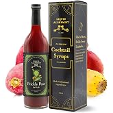 Prickly Pear Syrup for Drinks, Made with Real Ingredients | 25.4oz, 1 Pack | Small Batch Prickly Pear Syrup for Cocktails, Margaritas &amp; Soda | Each Bottle of Premium Cocktail Syrup Makes Up to 48 Drinks