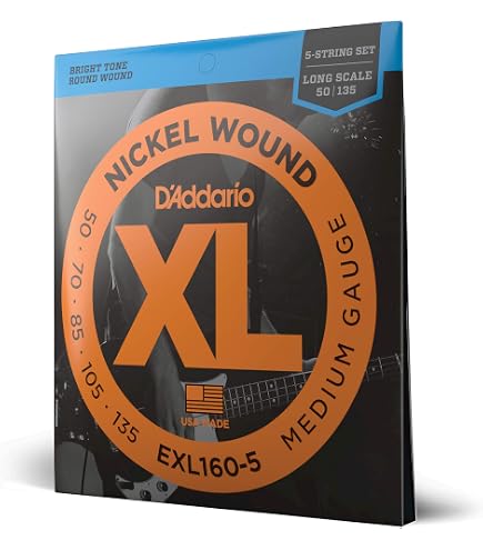 Amazon.com: D'Addario XLB135 Nickel Wound Bass Guitar Single