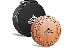EASTROCK Portable Travel Cajon Wooden Hand Drum With Snare Wire, Adjustable Strap, and Cajon Bag