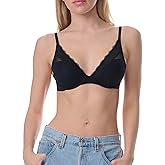 Tommy Hilfiger Womens Half Pad Mesh Bra with Underwire