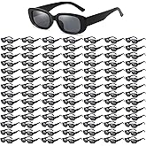 YUEYUEBDS Bulk Rectangle Sunglasses for Women Retro Small 90s Trendy Y2K Sun Glasses for Bachelorette