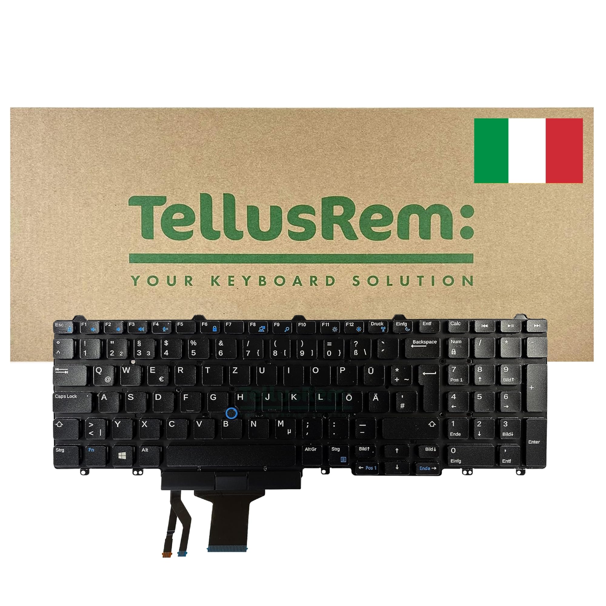 replacement Italian non-backlit keyboard for Dell Latitude E5550 E5570 5580 5590
