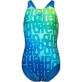 Arena Girls Arena Girls’ Performance Multi Color Athletic One Piece Beach Or Pool V Back Swimsuit
