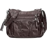 VOLGANIK ROCK Crossbody Bag for Women with Tassel Ladies Soft PU leather Purses and Handbag Pocketbooks