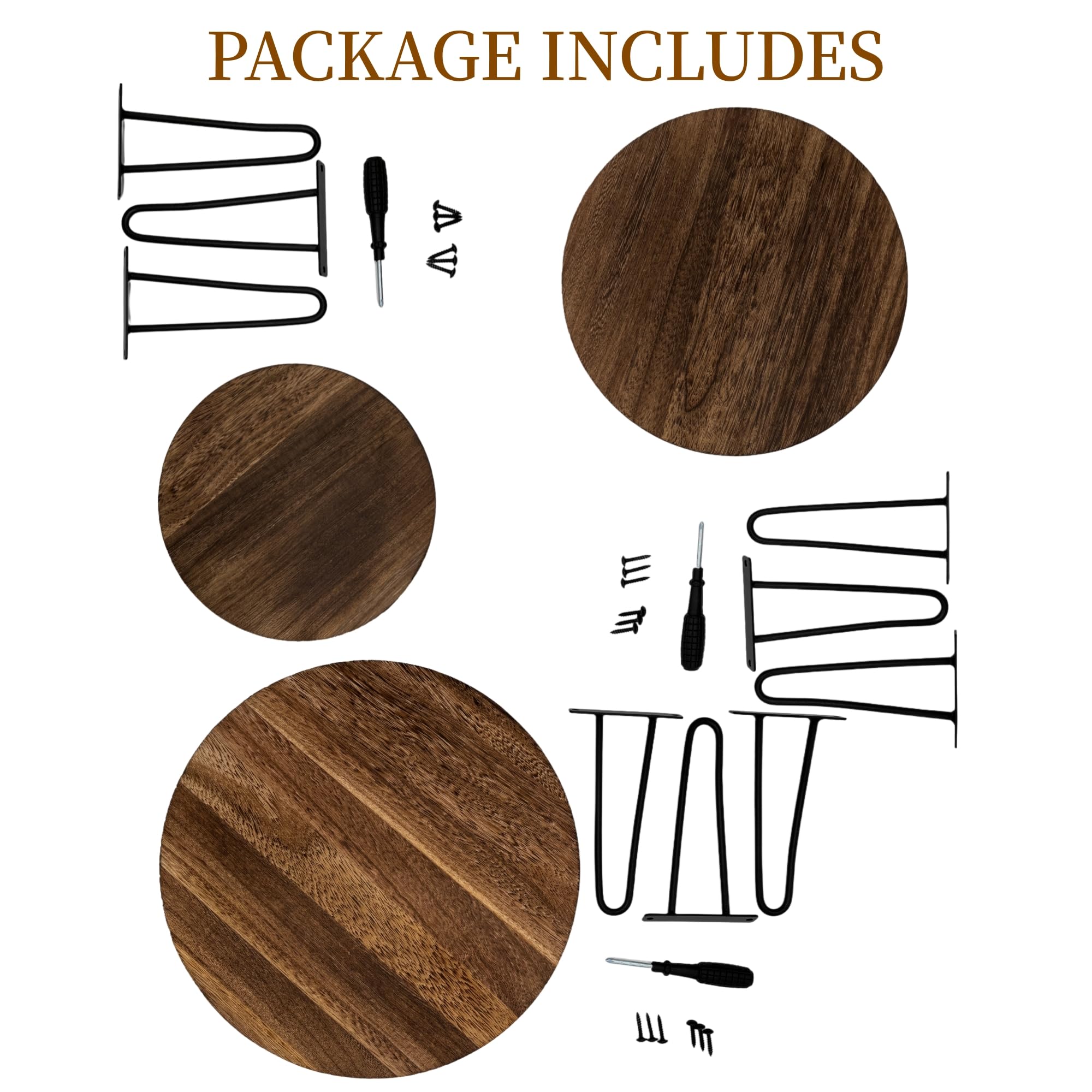 3 Pack Wood Plant Stand Indoor Outdoor, 8\'\' 10\'\' 12\'\' Wooden Planter Stands Fit 5-15 Inch Pot, Plant Stool Flower Pot Stand Gardening Display Pedestals for Decor Living Room Balcony, Office, Patio