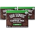 Four Sigmatic Mushroom Coffee Mix Cordyceps and Chaga Pack of 3 (30 Packets Total)