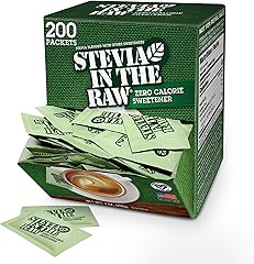 Stevia In The Raw Stevia Sweetener Packets, 200 Ct Box, Zero Calorie Stevia Sugar Substitute Packets, No Erythritol or Artifi