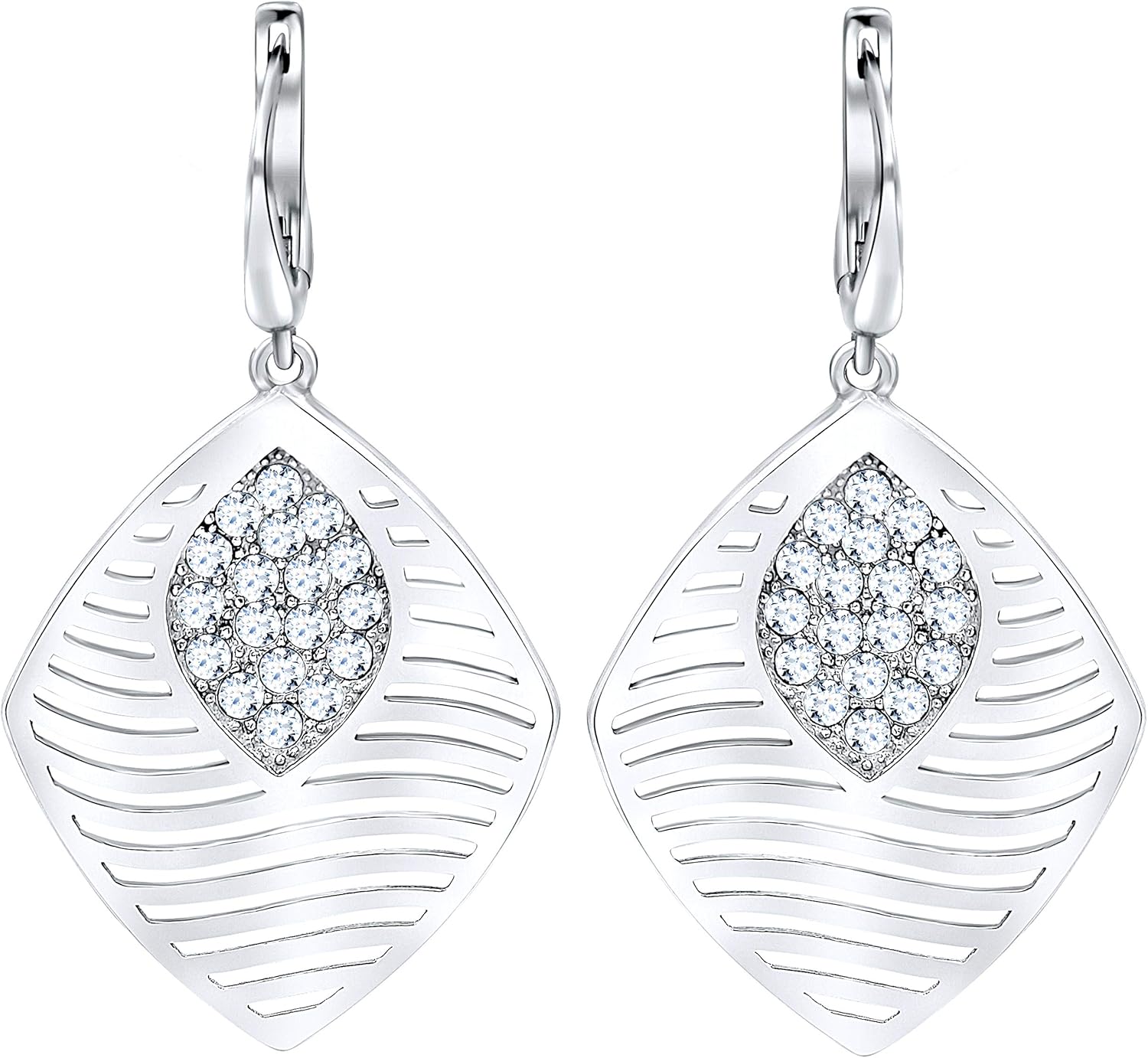 Boucles D'oreilles Clous En Argent Sterling 925 Avec Cristal - Bijou Fantaisie Pour Femme - Cadeau