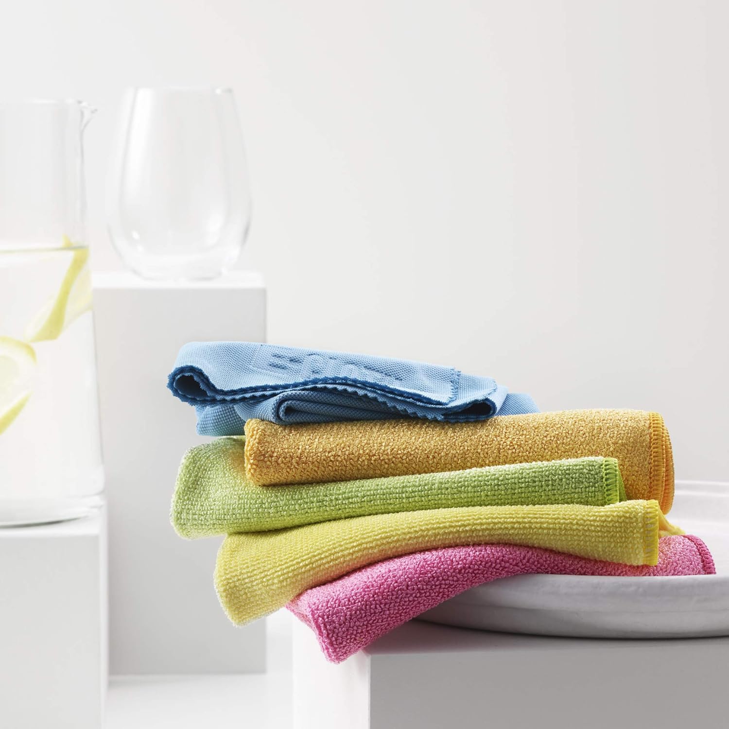 E-Cloth Starter Cleaning Pack, Microfiber, Assorted Colours, 5 Cloth Set, 1 Pack: Home & Kitchen
