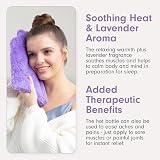 Zhu-Zhu Plush Hot Bottle Body Warmer Microwavable Wheat Bag Lavender Lilac view 3