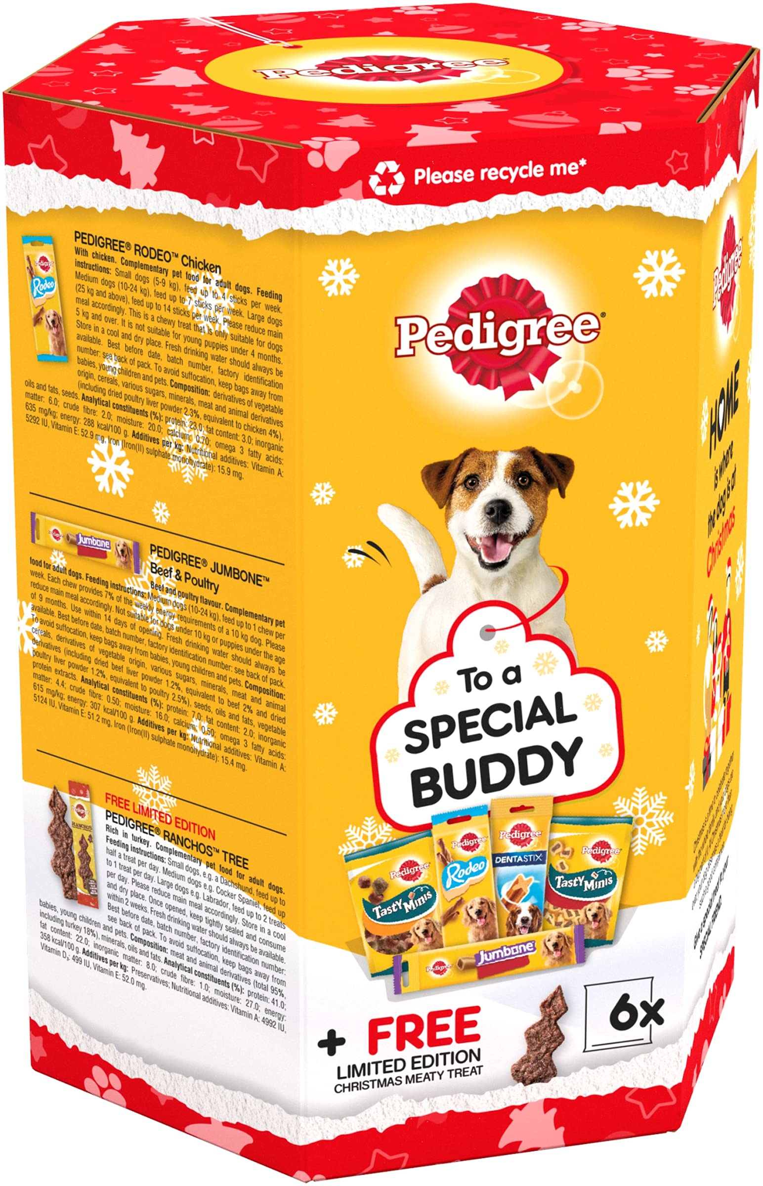 Pedigree Box Dog Treats 535g (X 1 Gift Box)